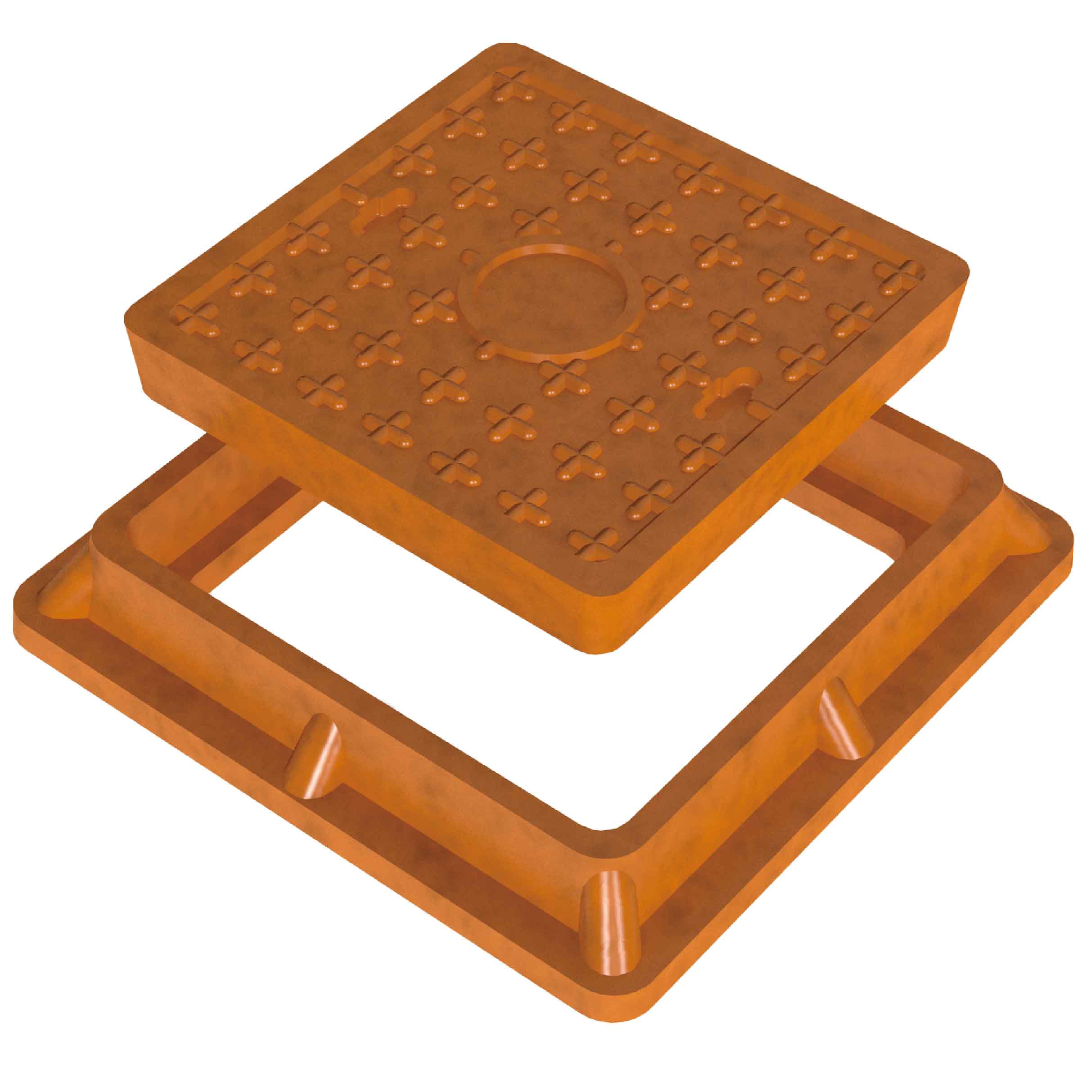 GRP FRP manhole cover and Frame